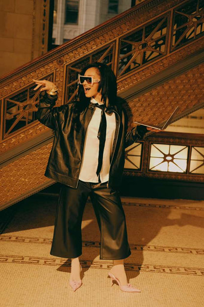 KVTTI black jacket&amp; jorts 2