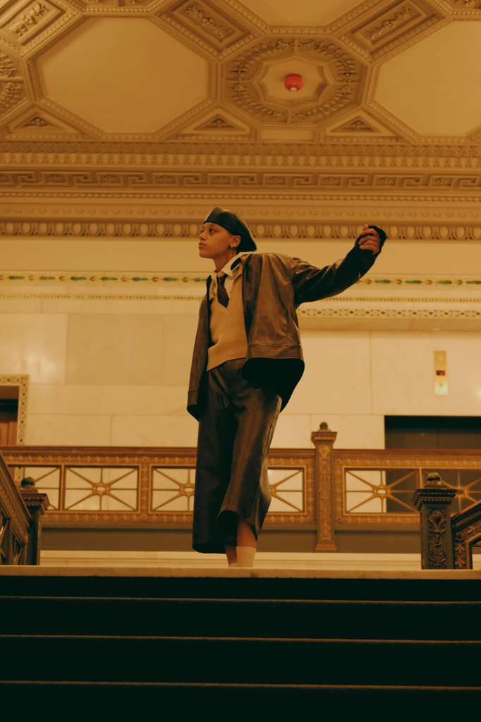 KVTTI brown jacket &amp;jorts  4