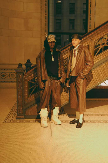 KVTTI brown jacket &amp; jorts