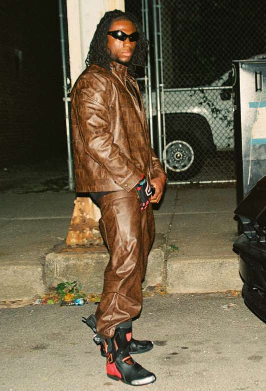 KVTTI brown jacket &amp;jorts 2