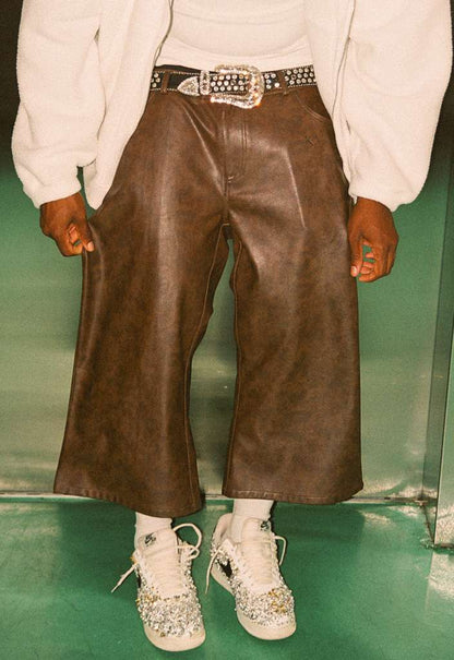 KVTTI brown jacket &amp; jorts