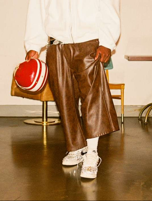 KVTTI brown jacket &amp;jorts 3